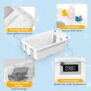 Collapsible Baby Bathtub with Smart Temperature Display, Portable Travel Bathtub, Ideal for 0-36 Months Infants by TinyTreasures Baby Boutique