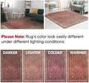 Keen Home Design 6x9 Rug - Machine Washable Area Rug with Non-Slip Backing, Ideal for Living Room, Dining Room, Bedroom - Vintage, Easy Clean, Durable, Low Pile Rug - (6' x 9') by CozyNest Decor