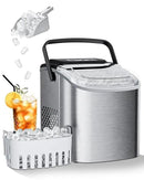 Ice Maker Machine Countertop 26lbs/24H, Portable Quiet Ice Makers Cubes in 9PCS/7Min, Self Cleaning, Ice Maker with Scoop for Kitchen, Home, Party by CozyNest Decor