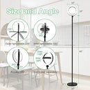 36W Bright LED Floor Lamp for Living Room with Remote, 75.5 Inch Tall Stepless Dimmable Standing Lamp for Office, Torchiere Floor Lamp with 2 Rotatable Lights 1900K-6500K for Bedroom by CozyNest Decor