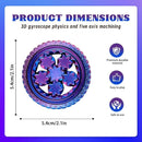 2-Pack 3D Printed Fidget Spinners for Kids & Adults - Stress Relief Toys for ADHD, Anxiety & Sensory Needs | Quiet Office Desk Toy & Party Favors - Birthday Goodie Bag Fillers for Kids by TinyTreasures Baby Boutique
