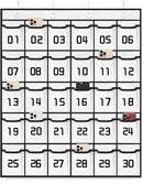 Loghot Classroom Accessories Closet Pocket Chart for Cell Phones Holder Wall Door Hanging Organizer (30 Pockets White) by CozyNest Decor