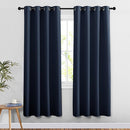 NICETOWN Bedroom Curtains 78 inch Length - Grommet Privacy Window Curtains & Drapes Light Blocking Sound Reducing Window Treatments for Living Room (Navy, 2 Panels, W52 x L78) by TinyTreasures Baby Boutique
