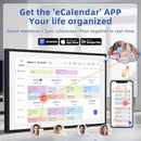 21.5 Inch Digital Calendar, Electronic Chore Chart, Smart Weekly and Monthly Planner 1920 * 1080P IPS Touchscreen Wall and Desk Calendar for Family Schedules, Black by TinyTreasures Baby Boutique