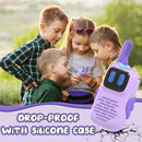 Purple Walkie Talkies with Silicone Cover, Toys for 3-4 Year Old Girls Boys, Kids Walkie Talkies 1000FT Range 2 Way RadioToy Christmas Birthday Gifts for 6-10 Year Old Girls Boys by TinyTreasures Baby Boutique