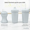 Re-Play Sippy Cups for Toddlers - 10 Oz. Reusable Spill Proof Cups for Kids, Dishwasher/Microwave Safe - Made in USA - Set of 3-3.13" x 6.25" - Modern Pink by TinyTreasures Baby Boutique