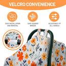 80S Muslin Car Seat Cover for Babies - Soft & Breathable Infant Carrier Canopy, Lightweight Sunshade for Summer, Universal Fit for Baby Boys & Girls by TinyTreasures Baby Boutique
