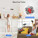 TOMZON A24 Mini Drone for Kids with Battle Mode, Kids Drone with Throw to Go, High Speeds Rotation, Self Spin & 3D Flip, RC Quadcopter with Altitude Hold, Headless Mode, 4 Batteries, Red & Blue 2 Pack by TinyTreasures Baby Boutique
