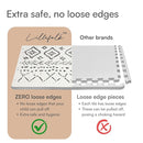 Baby Play Mat for Floor – 4x6ft Boho | Soft Non Toxic Premium EVA Foam Tiles for Tummy Time, Crawling & Playroom – Waterproof Interlocking Floor Mat for Babies & Toddlers by Lillefolk (6 Tiles) by TinyTreasures Baby Boutique