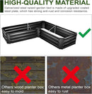 EDOSTORY Raised Bed Garden Bed Kit, 5x5x1ft Galvanized Planter Tall Raised Garden Boxes Outdoor, Large Metal Raised Garden Beds for Vegetables, Flowers, Herbs by CozyNest Decor