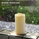 9PACK Outdoor Waterproof Plastic flameless Candles with Remote Control LED Flickering Battery Operated Pillar Candles Cycling 24 Hours Timer (D3 xH5.5) for Camping, Weddings, Party,Home Decoration by GreenHaven Gardens