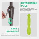 JEAREY 6.5x10 ft Rectangular Patio Umbrellas Outdoor Market Umbrella with Push Button Tilt and Crank, Rectangle Table Umbrella 6 Sturdy Ribs UV Protection for Pool Garden Backyard Deck, Apple Green by GreenHaven Gardens