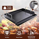 Cast Iron Griddle for Gas Grill, Nanoceramic Nonstick Flat Top Griddle Insert for Outdoor Gas Grill by GreenHaven Gardens
