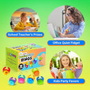 Fidget Rings Sensory Toys for Kids: 18 Pack Fidget Anxiety Spinner Rings- Autism Sensory Toy for Special Needs ADHD- Stress Relief Quiet Fidgets for Classroom- Small Treasure Box Prizes Travel Gifts by TinyTreasures Baby Boutique