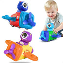 iPlay, iLearn Press to Go Car Toys for Toddlers 1-3, Baby Airplane Race Cars, Infant Push Go Play Vehicle Set, Boys Pull Back Friction Car for 6-9-12-18 Month, 1st Birthday Gift for 1-2 Years Old Kids by TinyTreasures Baby Boutique
