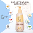 Oeight Tearless Baby Shampoo, Hypoallergenic & Dermatologically Tested Baby Shampoo, 100% Natural Active Ingredients with Chamomile, Parabens & SLS Free, Fragrance Free, for Sensitive Scalp, 200 ml by TinyTreasures Baby Boutique
