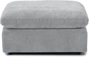 JACH Modular Ottoman Seater for Living Room, Cushion Covers Removable, Minimalist Comfy Footstool, Breathable Ottoman for Living Room Apartment (Light Grey) by CozyNest Decor