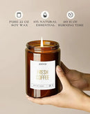 AOOVOO Fresh Coffee Candle - Large Scented Soy Wax Aromatherapy Candle, 22oz by CozyNest Decor