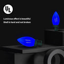 C9 Christmas Lights Outdoor 50 LED Blue Strawberry Waterproof String Lights Xmas Tree Indoor Decoration Plug in 34.5 Feet Used for Home Festive Courtyard Patio Garden(Blue) by GreenHaven Gardens