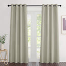 NICETOWN Room Darkening Natural Curtains 84 inches Long, Grommet Room Darkening Thermal Insulated Sound Dampening Window Treatments for Bedroom/Home Office, 2 Panels, W46 x L84 by TinyTreasures Baby Boutique