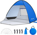 Glymnis Pop Up Beach Tent Beach Shade Tent for 1-4 Persons Sun Shelter UPF 50+ Enclose Zipper Door Portable Easy Up Beach Tent by TinyTreasures Baby Boutique