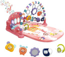 dearlomum Baby Play Mat Baby Gym,Funny Play Piano Tummy Time Baby Activity Mat with 5 Infant Sensory Baby Toys, Music and Lights Boy & Girl Gifts for Newborn Baby 0 to 3 6 9 12 Months (Tiger Pink) by TinyTreasures Baby Boutique