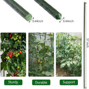 Garden Plant Stakes 57 Inch (Approx 5Ft) Steel Plant Stick Support, 25 Pack Tomato Stakes for Growing Climbing Plants, Potted Plants, Tomatoes, Trees, Cucumber, Beans, Fences Poles by CozyNest Decor