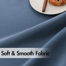 ANRODUO Back Tab Blackout Curtains for Bedroom Living Room, Rod Pocket Pinch Pleated Thermal Insulated Room Darkening Curtains 72 Inches Long 2 Panels, Stone Blue, 42 x 72 Inch by TinyTreasures Baby Boutique