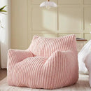 Giant Bean Bag Chairs for Adults Teens, Large Bean Bag Sofa Chairs with Filling Comfy Fuzzy BeanBag Chair with Armrests for Bedroom Living Room Reading by CozyNest Decor