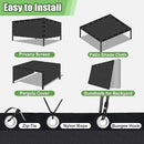 90% Outdoor Sun Shade Cloth, 12'×20' Pergola Shade Cover with Grommets, Privacy Screen Sunshades for Patio Garden Backyard Plant, Dark Grey by GreenHaven Gardens