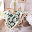 UKELER Green Flannel Sherpa Throws 60'' x 50'' New Blanket Ultra Plush Lightweight Throw Blanket Luxury Soft Warm Fuzzy Blanket Throws for Bed/Couch/Sofa/Office/Camping by CozyNest Decor