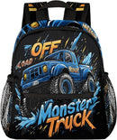 Toddler Backpack for Boys Girls - 12 Inch Monster Car Trucks Kids Backpack Preschool Kindergarten Backpack Lightweight Waterproof Schoolbag Book Bag for School by TinyTreasures Baby Boutique