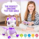 Unicorn Toys for Girls Age 4-6: Robot Pets for Kid Remote Control Robot Toy for Ages 5-7 Smart Robots Girl Toy 4-5 Robot Toy for Kid 8-12 Birthday Gifts for 3 4 5 6 7 8 Year Old Girl, Purple by TinyTreasures Baby Boutique