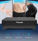 POWET Vibration Plate Exercise Machine, 99 Speed Levels with 5 Setting Modes, 400LBS Whole Body Workout Waver Vibration Plate for Lymphatic Drainage by CozyNest Decor