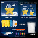 ekaus Crochet Kit for Beginners, Crochet Kit with Step-by-Step Video Tutorials, Crochet DIY Knitting Supplies for Adults Kids, Crochet Star(45%+ Yarn) by TinyTreasures Baby Boutique