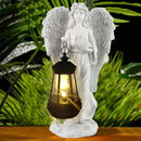 Solar Angel Garden Statue, Angel Figurine Outdoor Decor with Warm White Solar Lantern Garden Angel Figurine Outdoor Statue Waterproof Angel Sculpture Lawn Yard Art Patio Ornament Housewarming Gift by CozyNest Decor