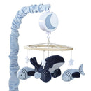 Lambs & Ivy Bubbles & Squirt Whale/Fish Musical Baby Crib Mobile Soother Toy by TinyTreasures Baby Boutique