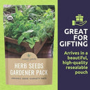 Organic Herb Seeds Variety Pack - 16 Individual Packs - 2025 Season - Basil, Cilantro, Dill, Thyme, Parsley and More! for Indoor & Outdoor Planting (Non-GMO, Certified Organic) by GreenHaven Gardens