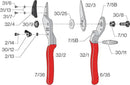 Felco F32 Pruning Shears – 8.3" Garden Clippers with Anvil Blade for Woody Stems | Hand Pruners for Gardening | Garden Tool Cutter with Forged Aluminum Handle, Rubber Grip, Precision Swiss Performance by GreenHaven Gardens