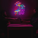 Tiki Bar Parrot Neon Sign for Wall Decor Hawaii Beach Bar LED Light up Signs with Dimmer for Pub Party Man Cave Room Art Decor Gift by CozyNest Decor