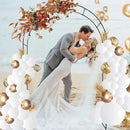 Tytroy Reconfigurable & Easy-to-Assemble Metal Outdoor & Indoor 7'6" Xmas Arch Garden or Wedding Arch Arbor for Wedding Bridal Party Elegant Decorations & Garden Climbing Plants Vines (Black 1PC) by GreenHaven Gardens