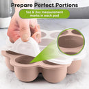 KeaBabies Silicone Food Freezer Trays with Lid, 2oz x 10 Pods Baby Food Storage Containers, Easy Puree Meal Prep, Breast Milk Silicone Freezer Molds, Dishwasher,Microwave Safe,BPA-Free Tray(Dusk) by TinyTreasures Baby Boutique
