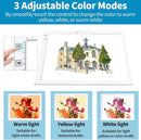 KOBAIBAN Wireless A3 Light Pad with Carry Bag, Foldable Stand, Top Clip, 3 Colors/Stepless/6-level Dimmable Brightness Rechargeable tracing Light Box/Board for Weeding Vinyl, Diamond Painting (White) by TinyTreasures Baby Boutique