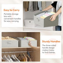 Lifewit Storage Baskets for Shelves, 6 Packs Non-woven Fabric Trapezoid Closet Organizer Bins with Handles, Foldable Clothing Containers Box for Clothes, Toy, Towel, Book, DVD, Hats, Medium-Light Grey by TinyTreasures Baby Boutique