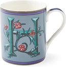 Spode Kit Kemp 12oz Mug in Fine China, H Initial - Custom Coffee Cup for Hot Beverages, Personalized Gift Idea for Her, Him, Friends, Coffee Lovers - Stylish Letter Mug for Daily Use, Dishwasher Safe by CozyNest Decor
