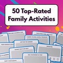 50 Family Activities - Adventure Scratch Off Cards - Family Date Night Ideas - Gift Basket Games for Kids and Adults - Surprise Book of Fun Challenge - Experience Gift for Kids by TinyTreasures Baby Boutique