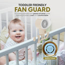 Portable Mini Travel Stroller Fan - Battery Operated, Clip On, Small, Handheld, Rotating, Rechargeable, Personal Fan with Flexible Tripod, 3 Speeds for Baby Crib, Bed Car, Seat Treadmill by TinyTreasures Baby Boutique