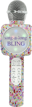 Sing-Along Bling Bluetooth Karaoke Microphone and Bluetooth Stereo Speaker All-in-One (Confetti Bling) by TinyTreasures Baby Boutique