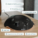 Homedics Sleep Better Portable Sound Machine, Night Light,12 Soothing Sounds Including White Noise, Rain, and Thunderstorm, Ultra-Portable Design, Auto-Off Timer, Ideal for Travel & Baby Sleep, Black by TinyTreasures Baby Boutique