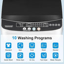 17Lbs Portable Washing Machine with10 Washing Programs, 2.2 Cu. Ft. Full Automatic Washer and Spinner Combo, Compact Laundry Washer Spinner for Apartment RV Dorm (2.2Cu. Ft)